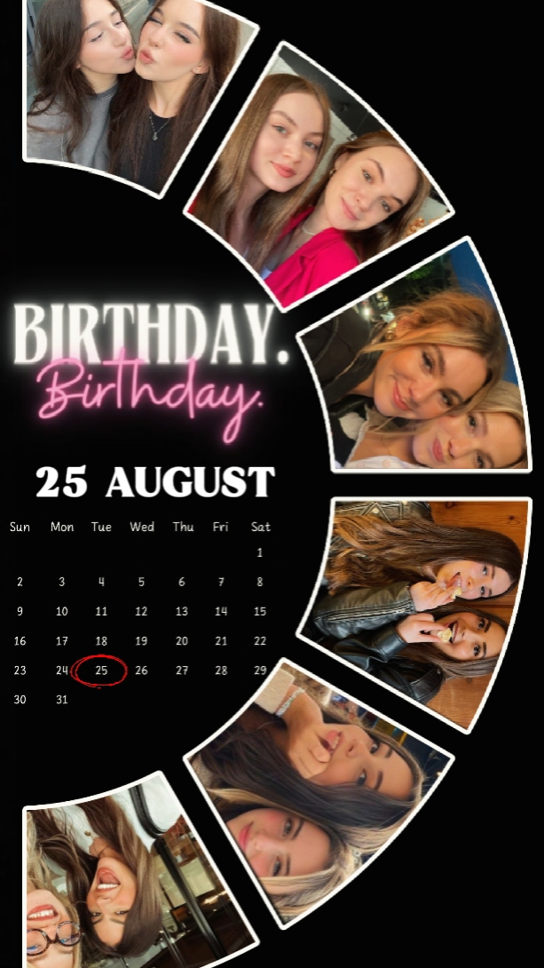 BIRTHDAY 25 AUGUST