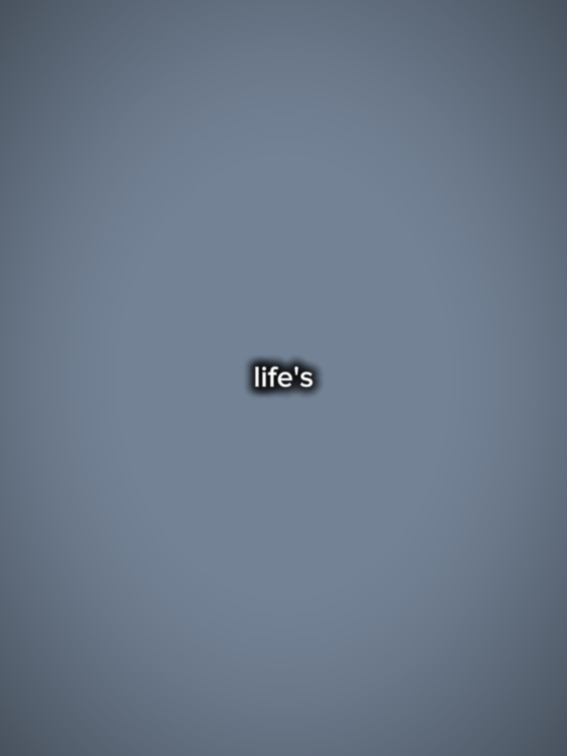 life's so hard.