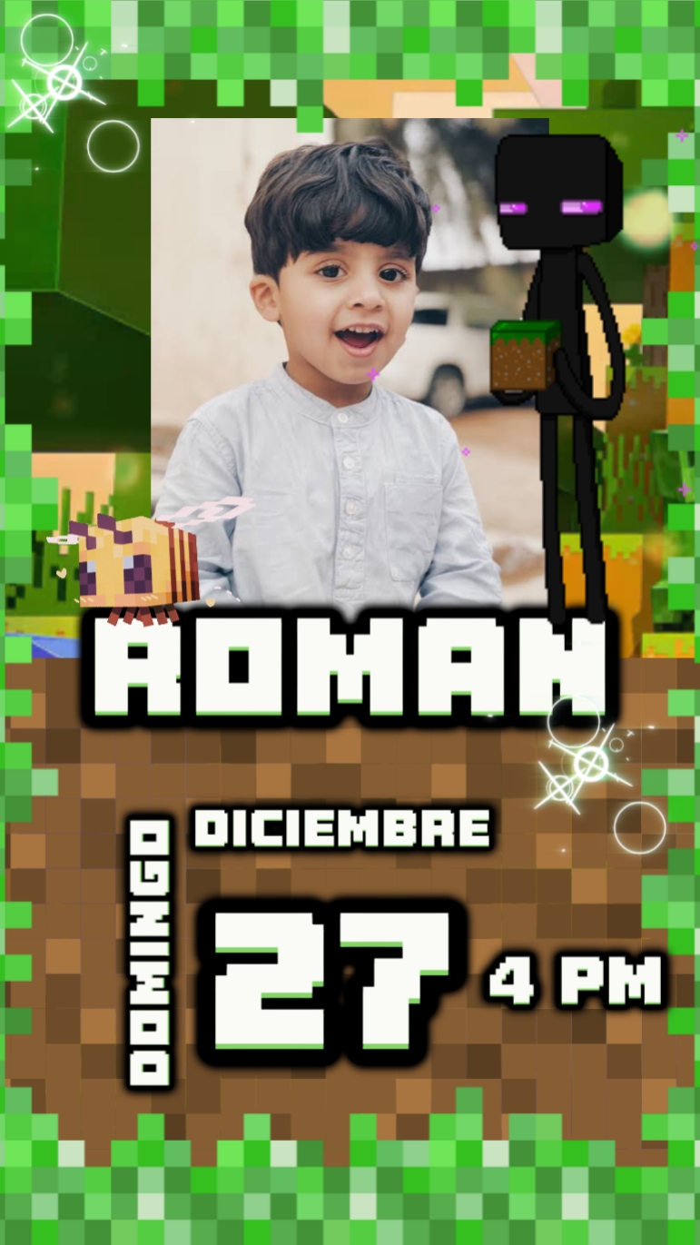 Convite Minecraft