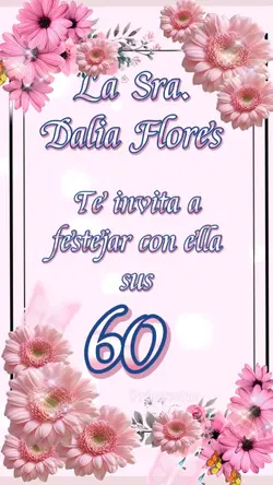 invitación Dalia