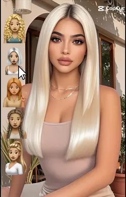 mudança de cabelo IA