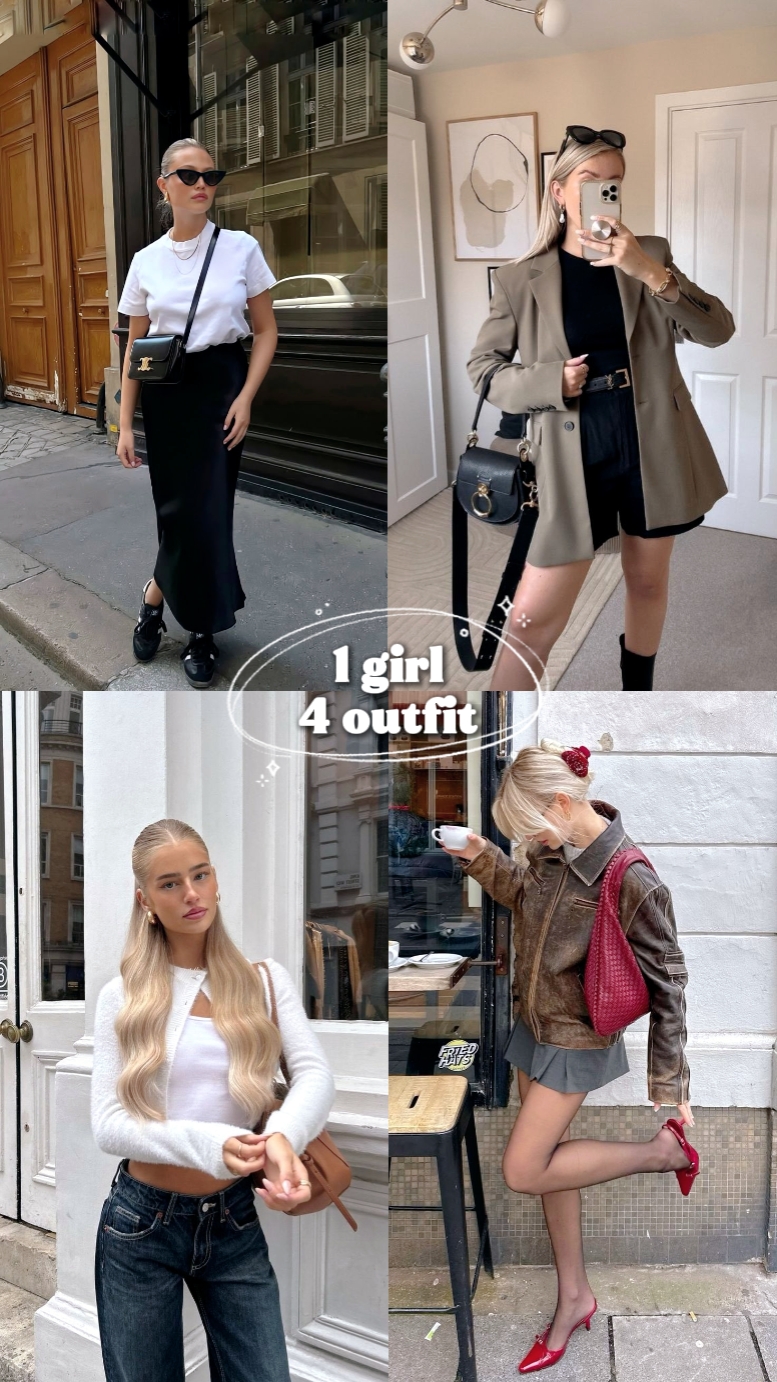 1 Mädchen 4 Outfit