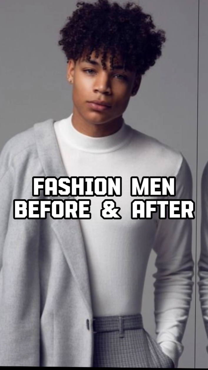 Fashion Men Before & After Product Display Using TikTok Style