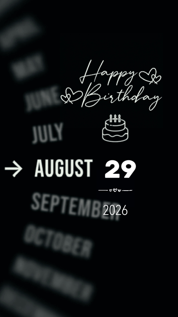 HBD AGUSTUS 29