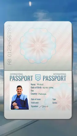 Passport template
