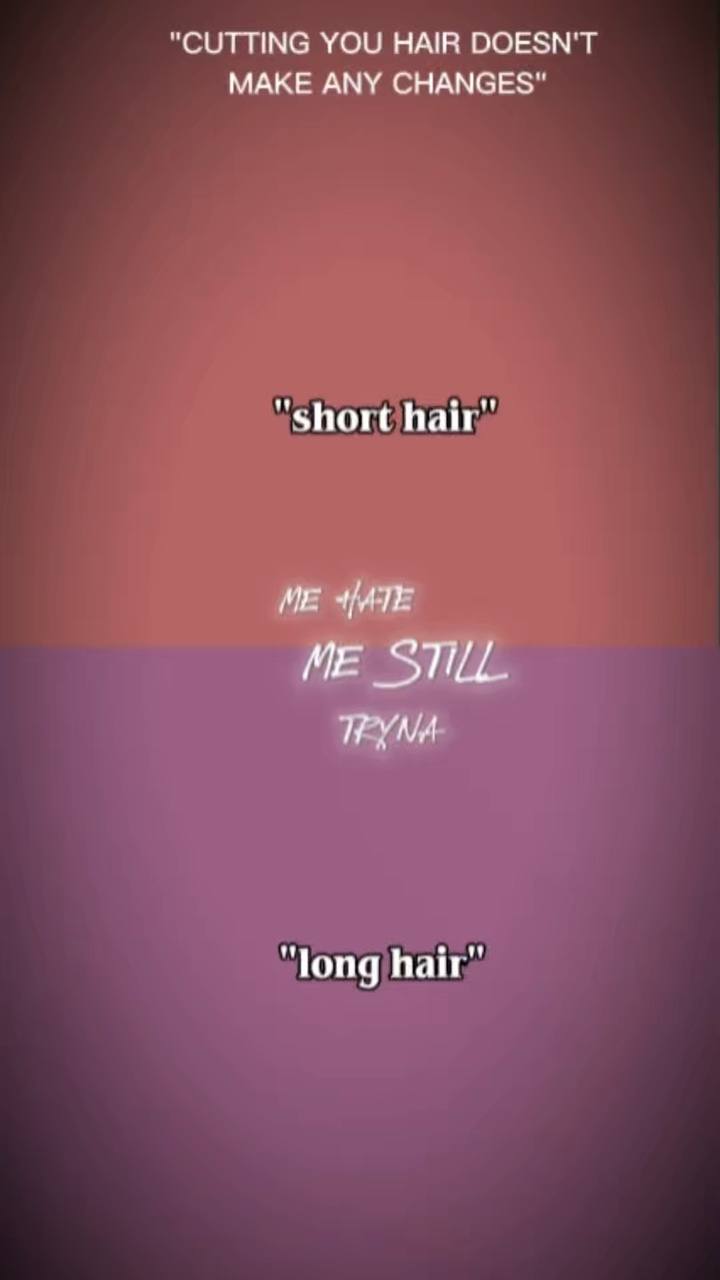 short hair & long