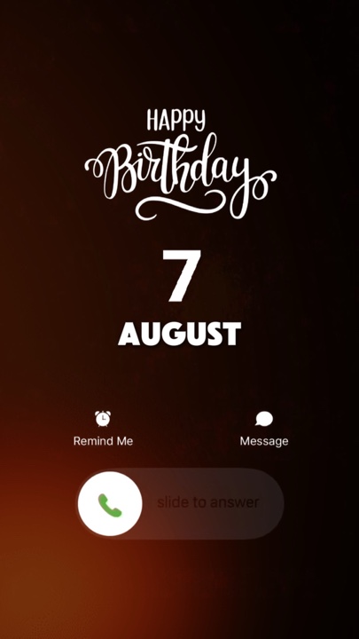 ULANG TAHUN 7 AGUSTUS