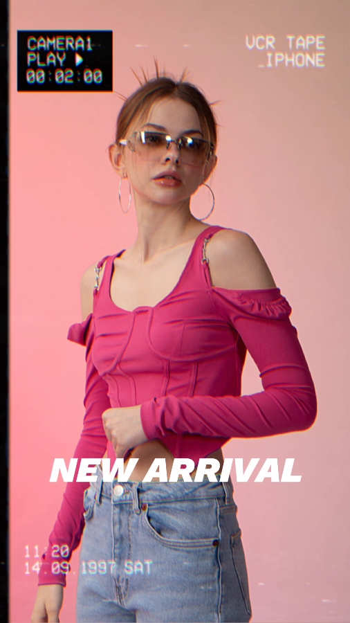 Exibição de produtos de roupas batendo Match TikTok Style 