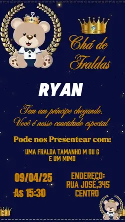 Convite Infantil 