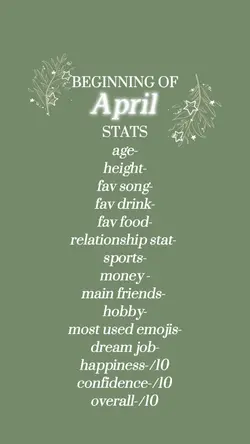 since it’s april tmr