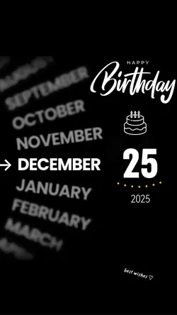 HBD 25 DECEMBER 2025