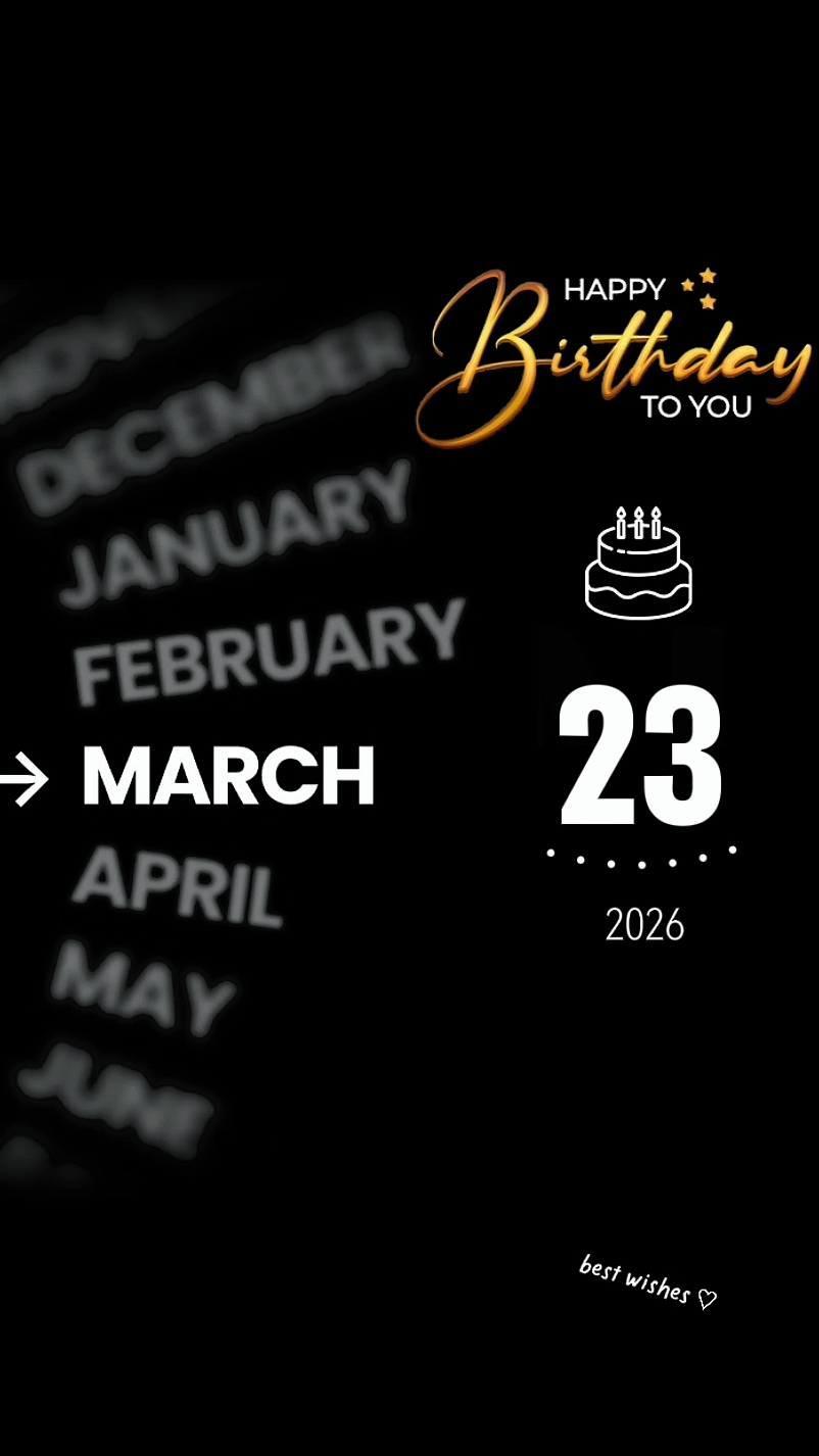 BIRTHDAY 23 MARCH 