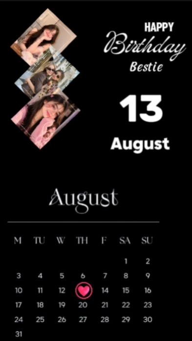 HBD Sister 13 August