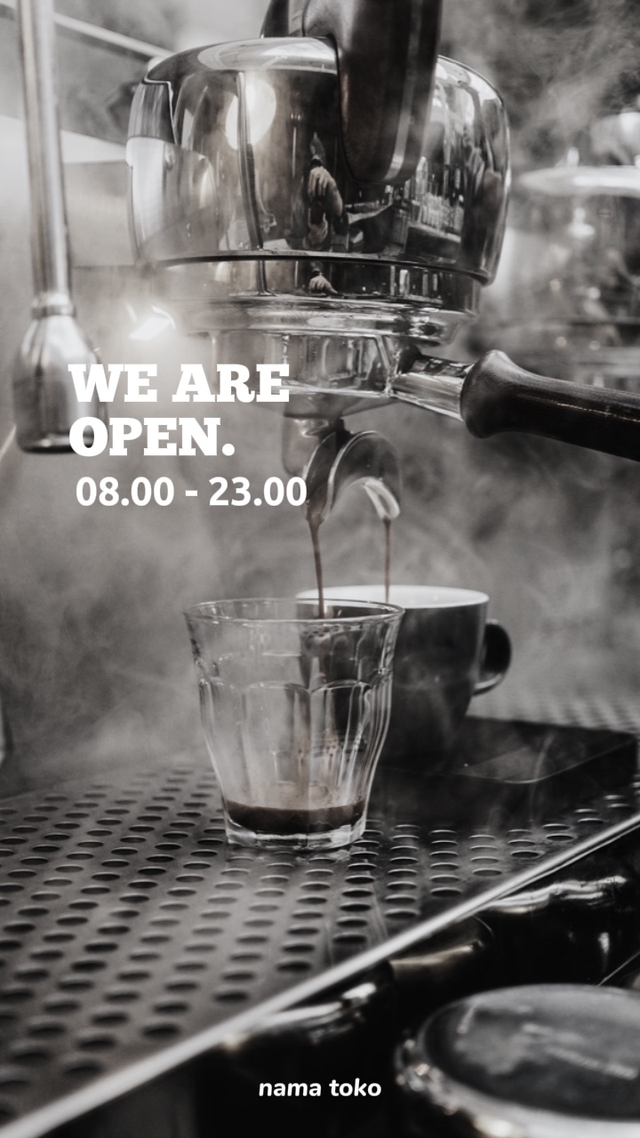 WE ARE OPEN
