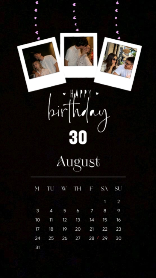 HBD 30 AUGUST