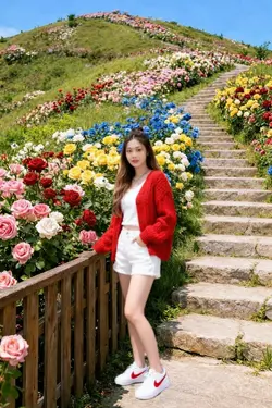 flower garden view 