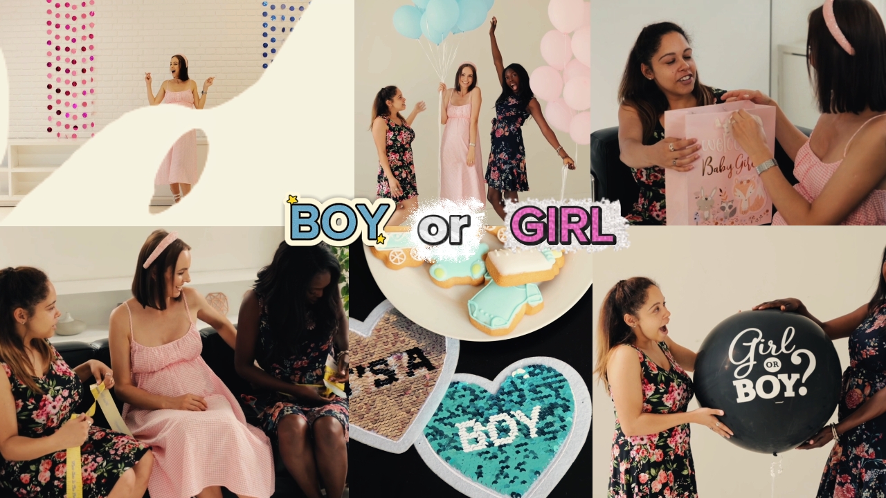 gender reveal moment