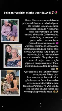 Parabéns avó
