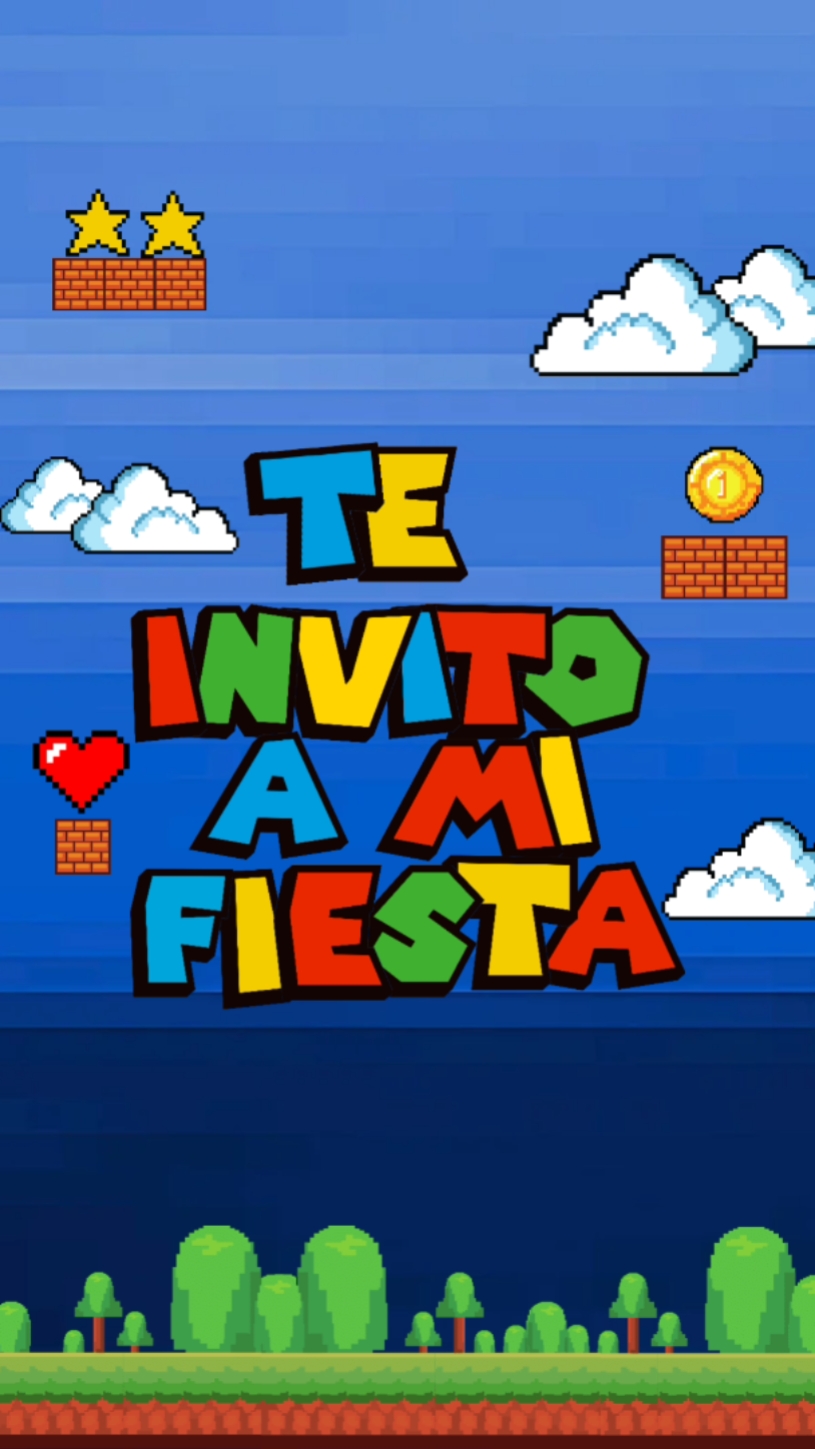 Invitacion Mario Bro