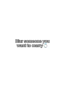 blur someone u want