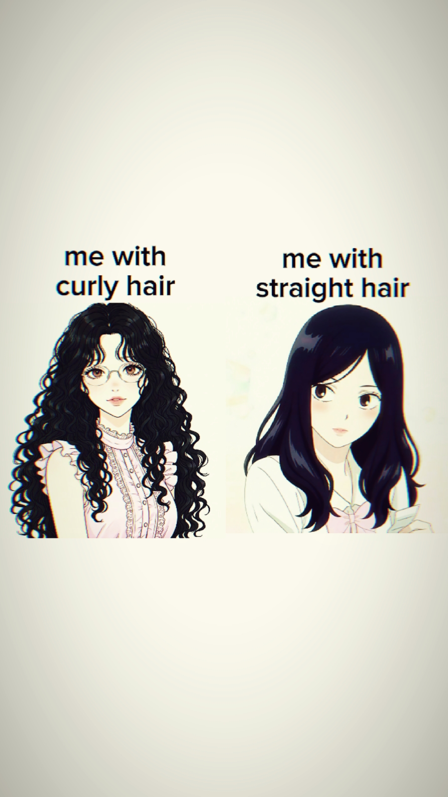 cheveux bouclés x raides