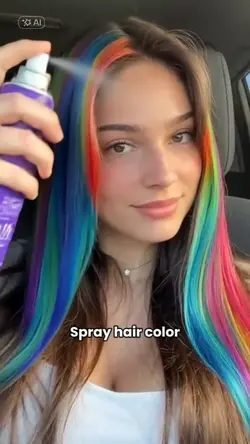 rainbow spray effect