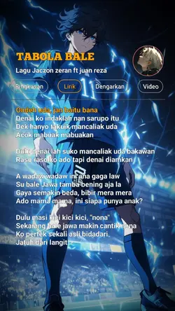 LIRIK TABOLA BALE