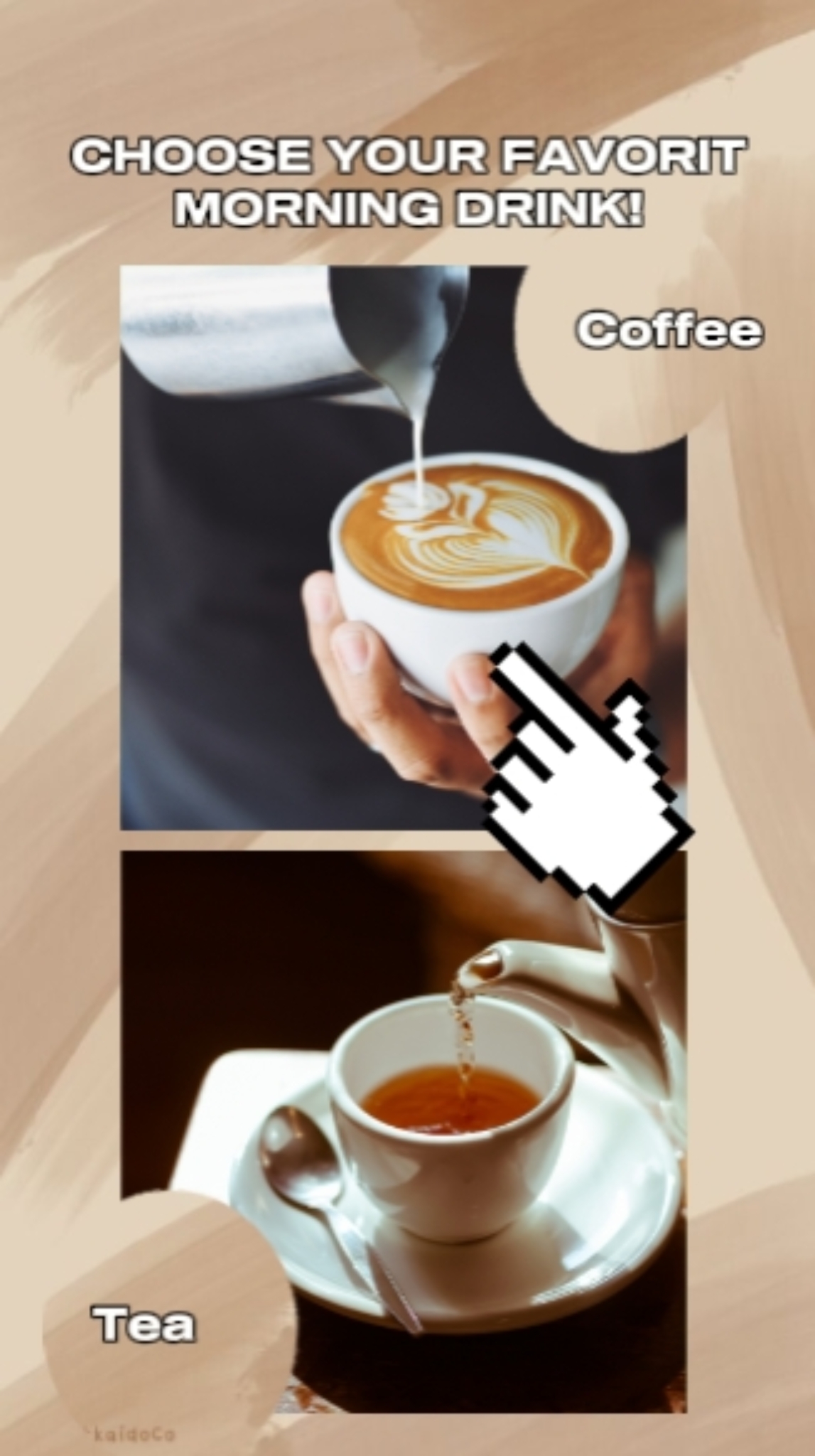 Bebida de café e chá