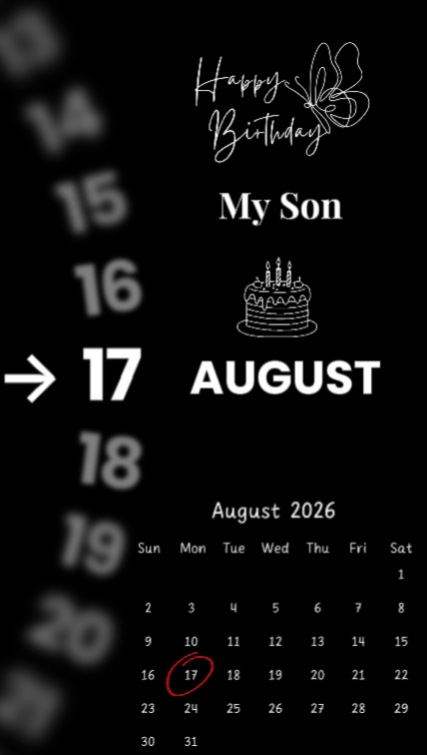 Hbd filho 17 de agosto 