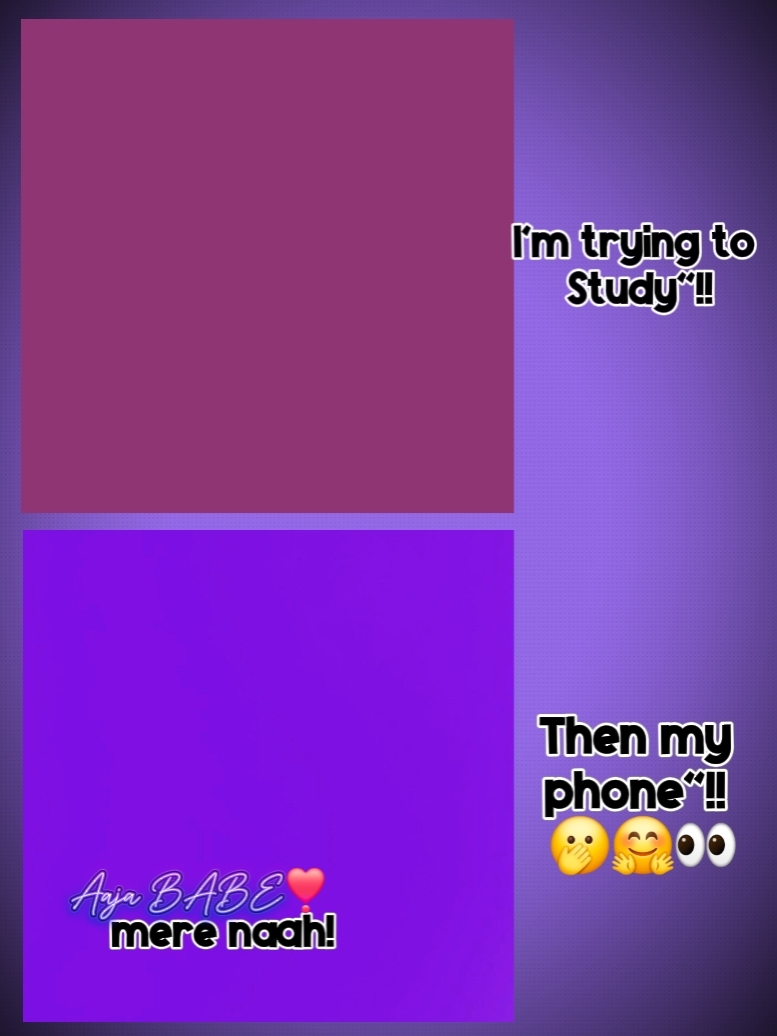 trying to study