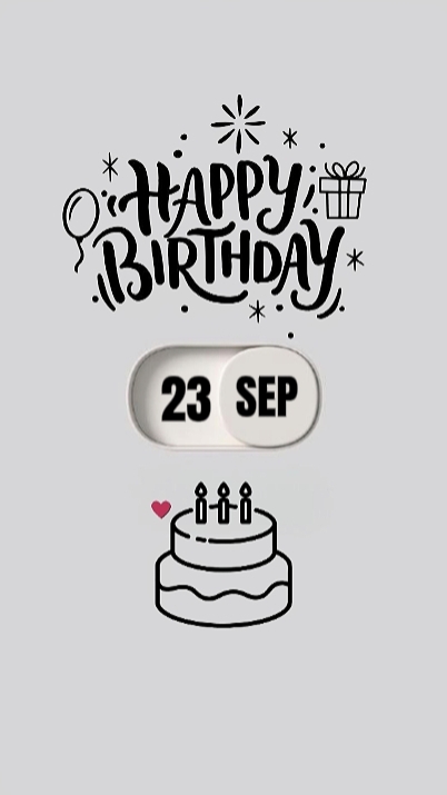 BDAY 23 SEPT 2026