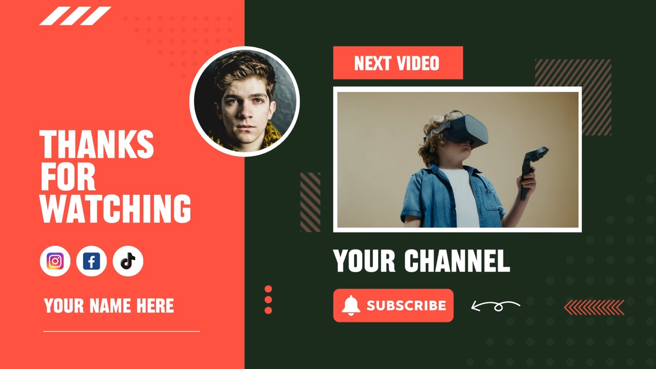Cool Outro Template 