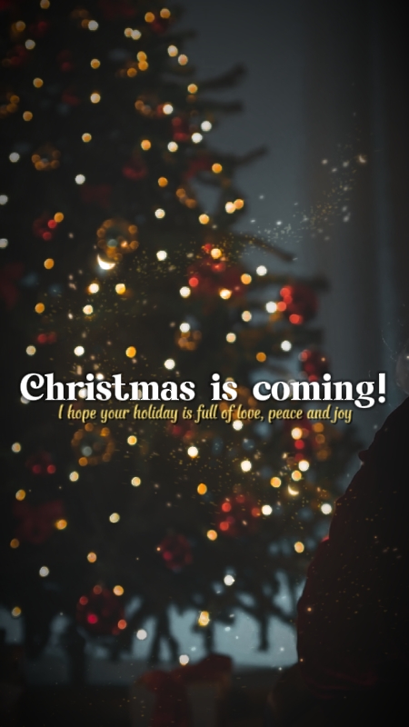 It's coming