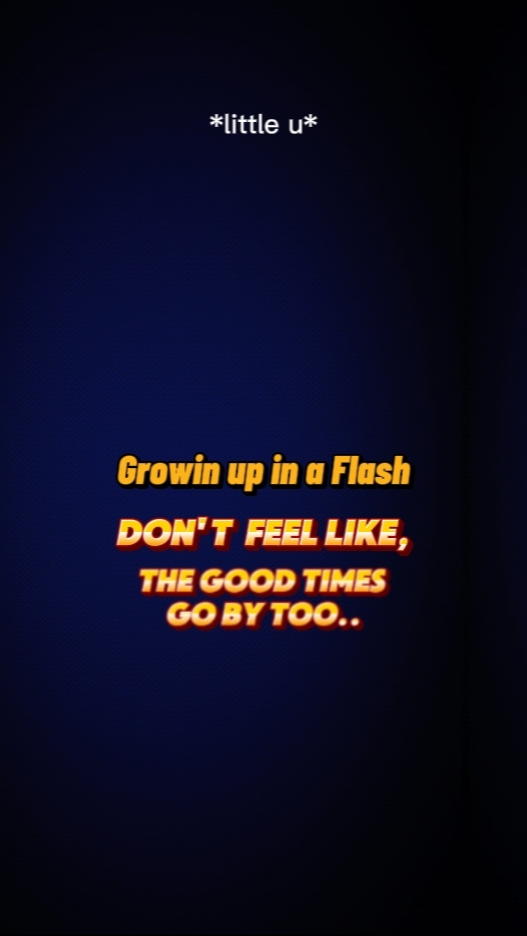 in a flash.