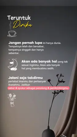 teruntuk diriku