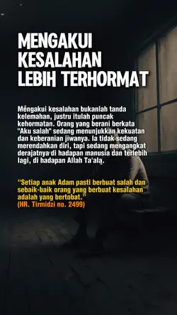 Mengakui kesalahan