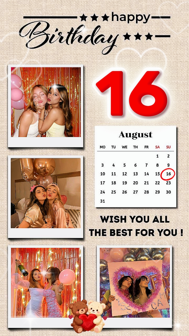 HBD 16 August 2026