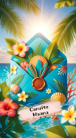 Convite Moana Baby
