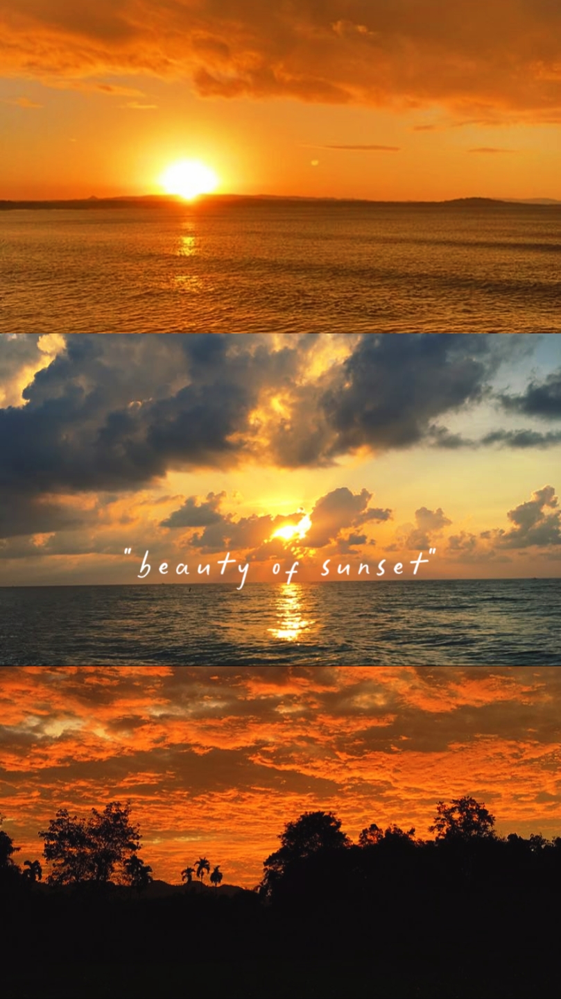 beauty of sunset