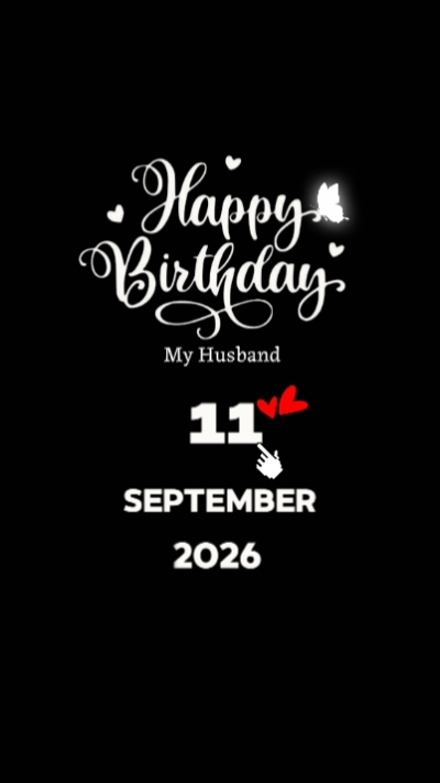 HBD Suami 11 Sept