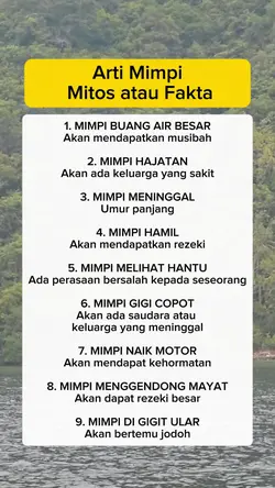 mitos fakta mimpi