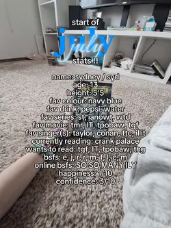 july stats!