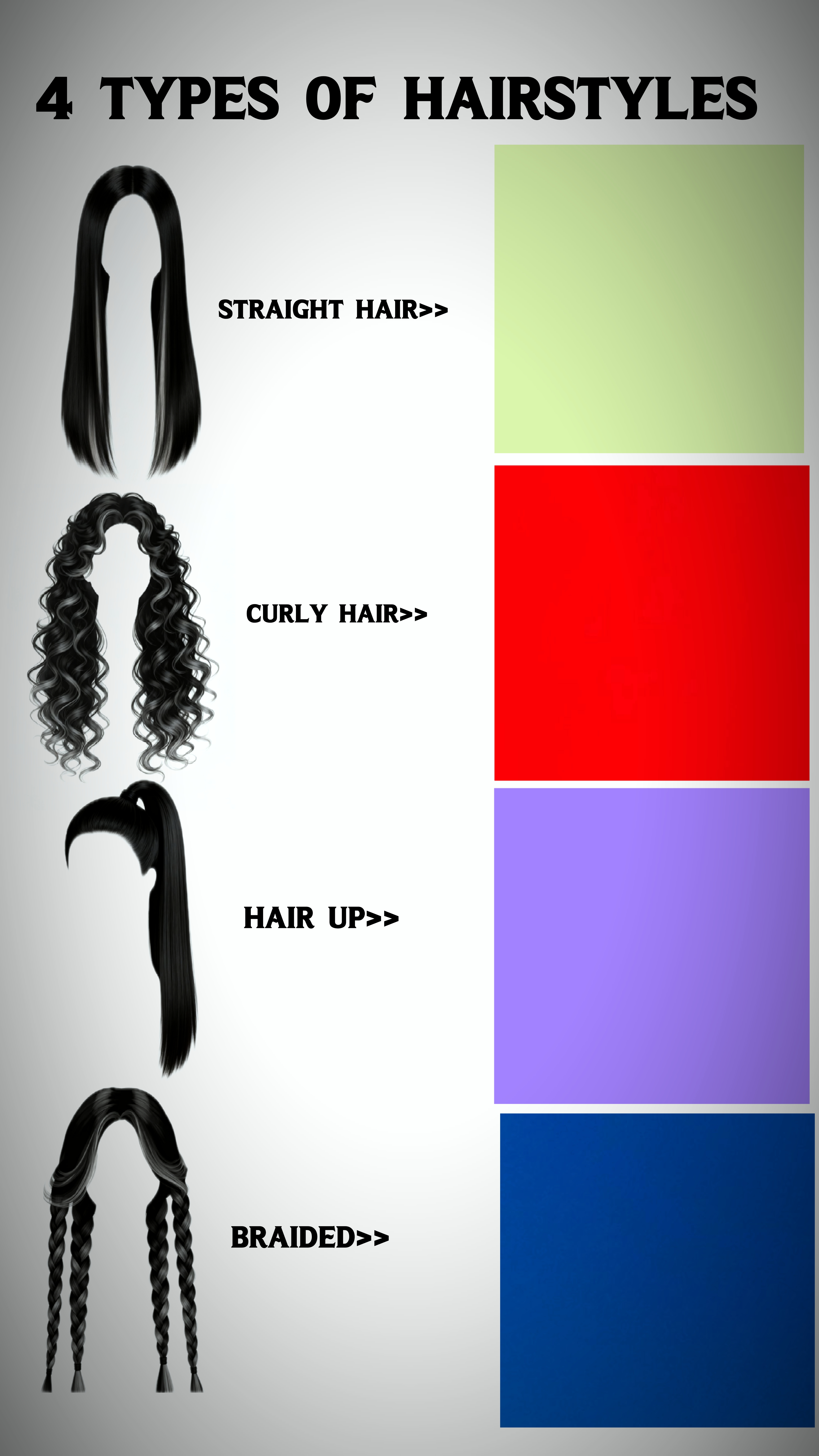 4 TYPES OF HAIRSTYLE