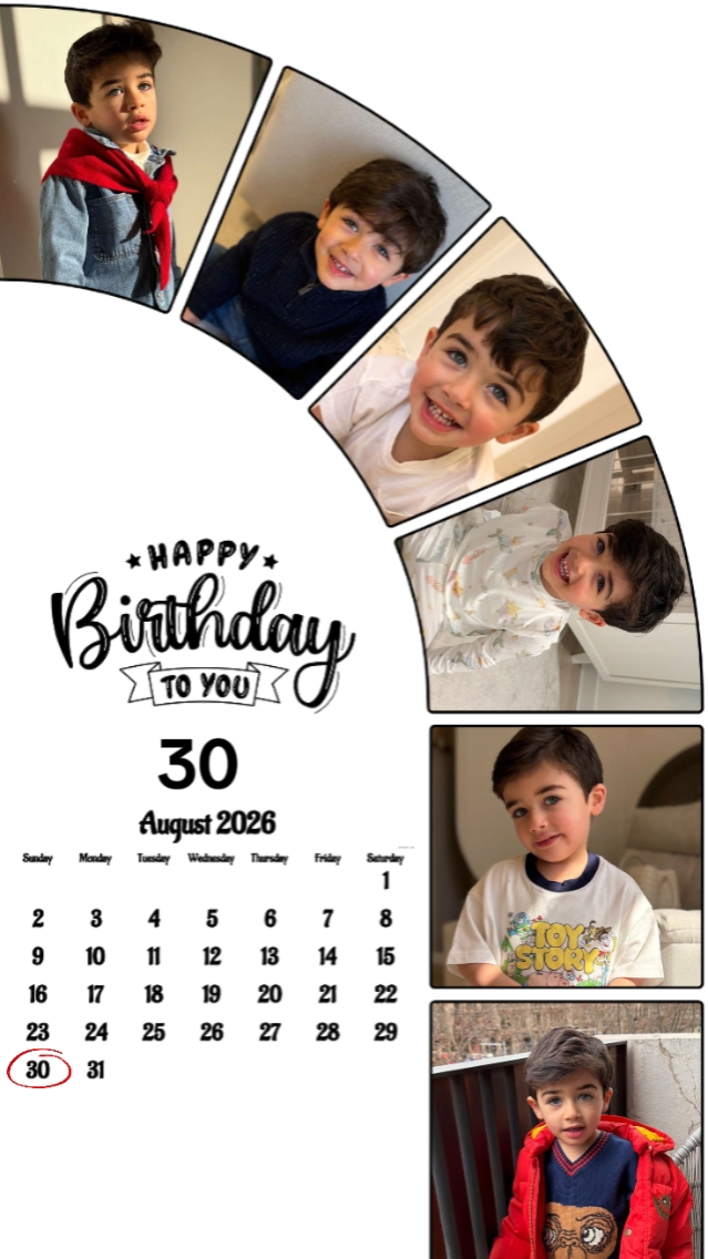 HBD SON 30 AUGUST