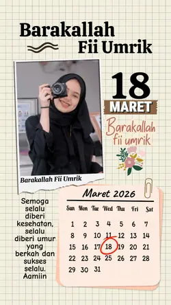 MILAD 18 MARET 2026