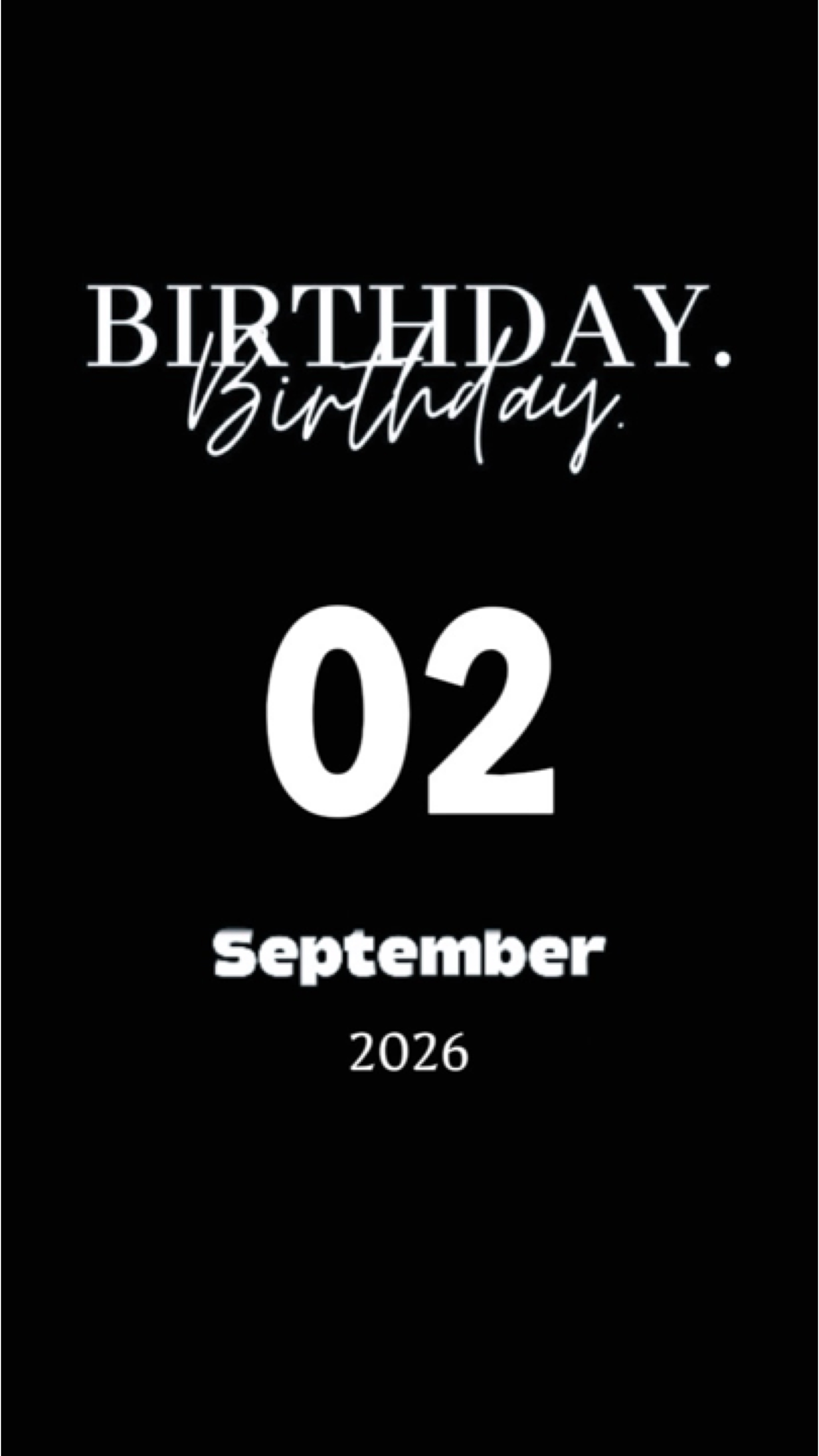 BIRTHDAY 02 SPTMBER