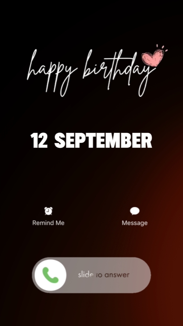12 septembre B'day 