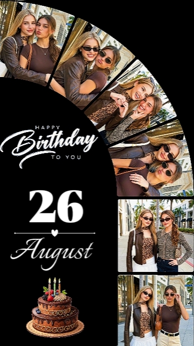 BESTIE DE ANIVERSÁRIO 26 DE AGOSTO