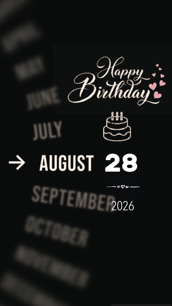 FELIZ CUMPLEAÑOS 28 DE AGOSTO