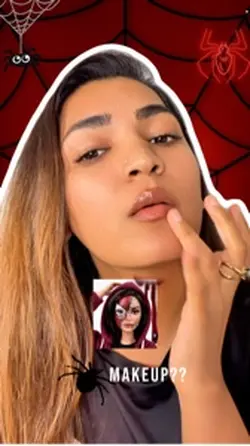 Spider woman makeup 
